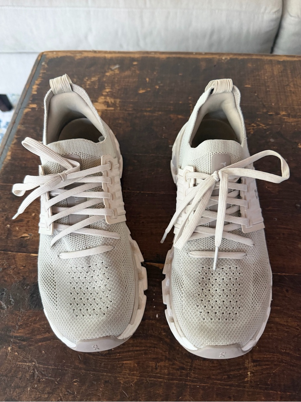 On Running Women's Athletic Sneakers in Light Grey